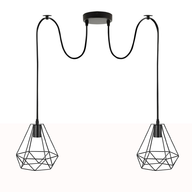 Prestynne 2 - Light Black Cluster Pendant