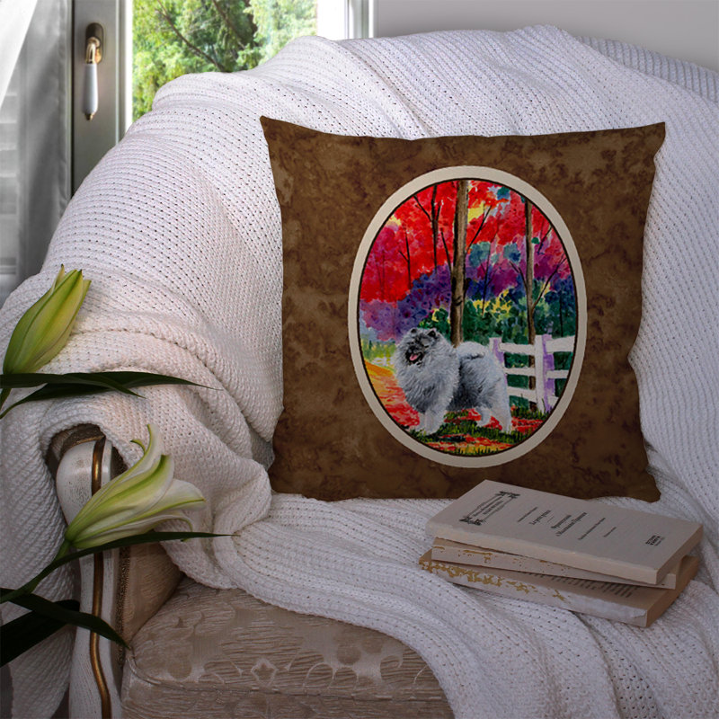 Coussin décoratif intérieur / extérieur Keeshond