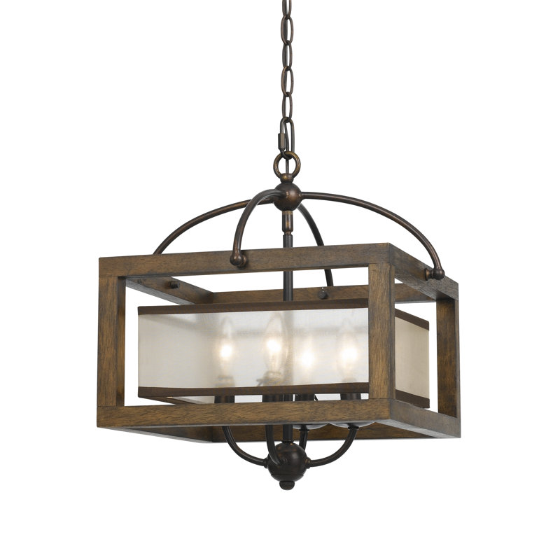Jaiceyon 4 - Light Dimmable Square / Rectangle Chandelier