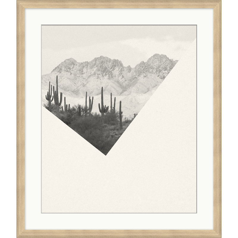 In The Distance Print, Brown Framed