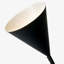 Black Arched Floor Lamp with Outlet