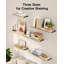 Améliorez votre espace de vie avec cet ensemble de tablettes murales polyvalentes et durables - Conception robuste et installation flexible (paquet de 6)-1167640810