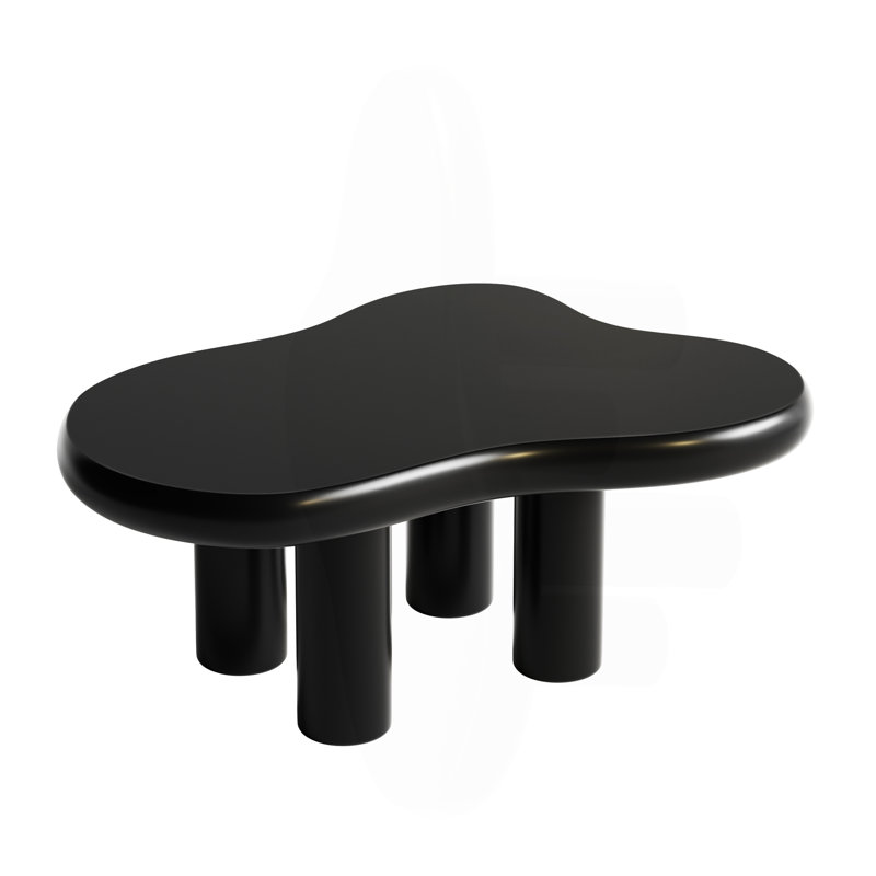 39.4" Cloud Coffee Table, Black