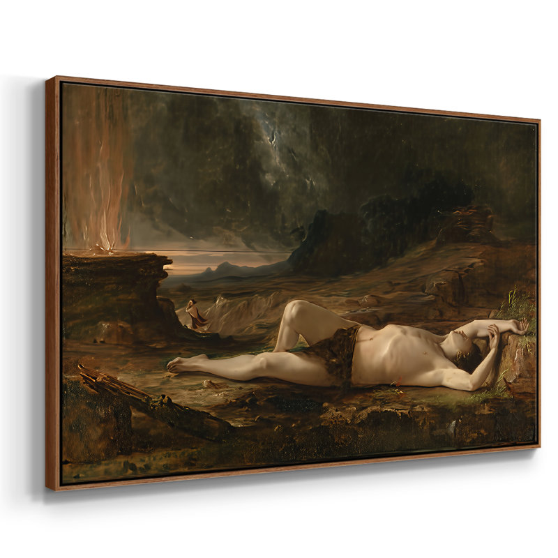The Mort Abel, 1832 - Thomas Cole, toile tendue avec châssis, 26 x 40, Noyer