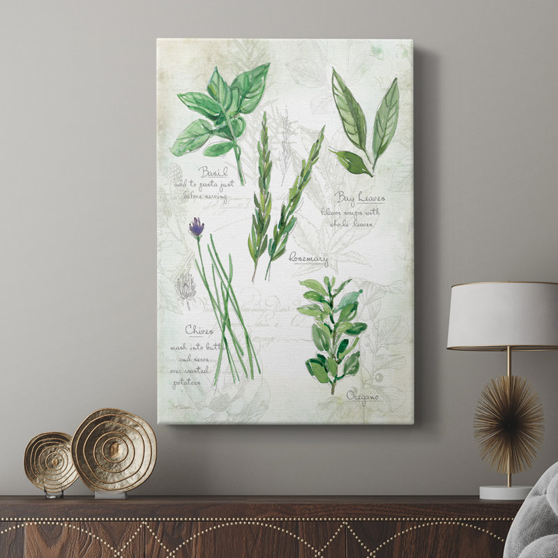 Fresh Herbs I - Gallery Cavas sur mesure, H 27 po x l 18 po