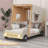 Car Bed With Pillow, Ceiling Cloth And LED-1501991724