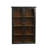 Wood and Glass Display Cabinet with 3 Shelves and 2 Doors