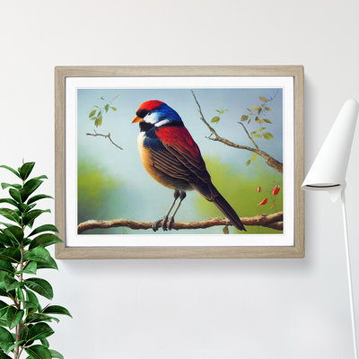 Beaming Bird - Single Picture Frame Print