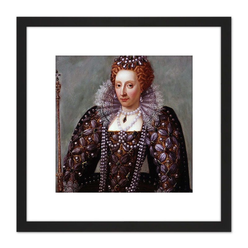 Anonymous Portrait Queen Elizabeth I England - Single Picture Frame Painting
