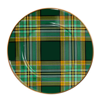 Tartan Green Salad Plate