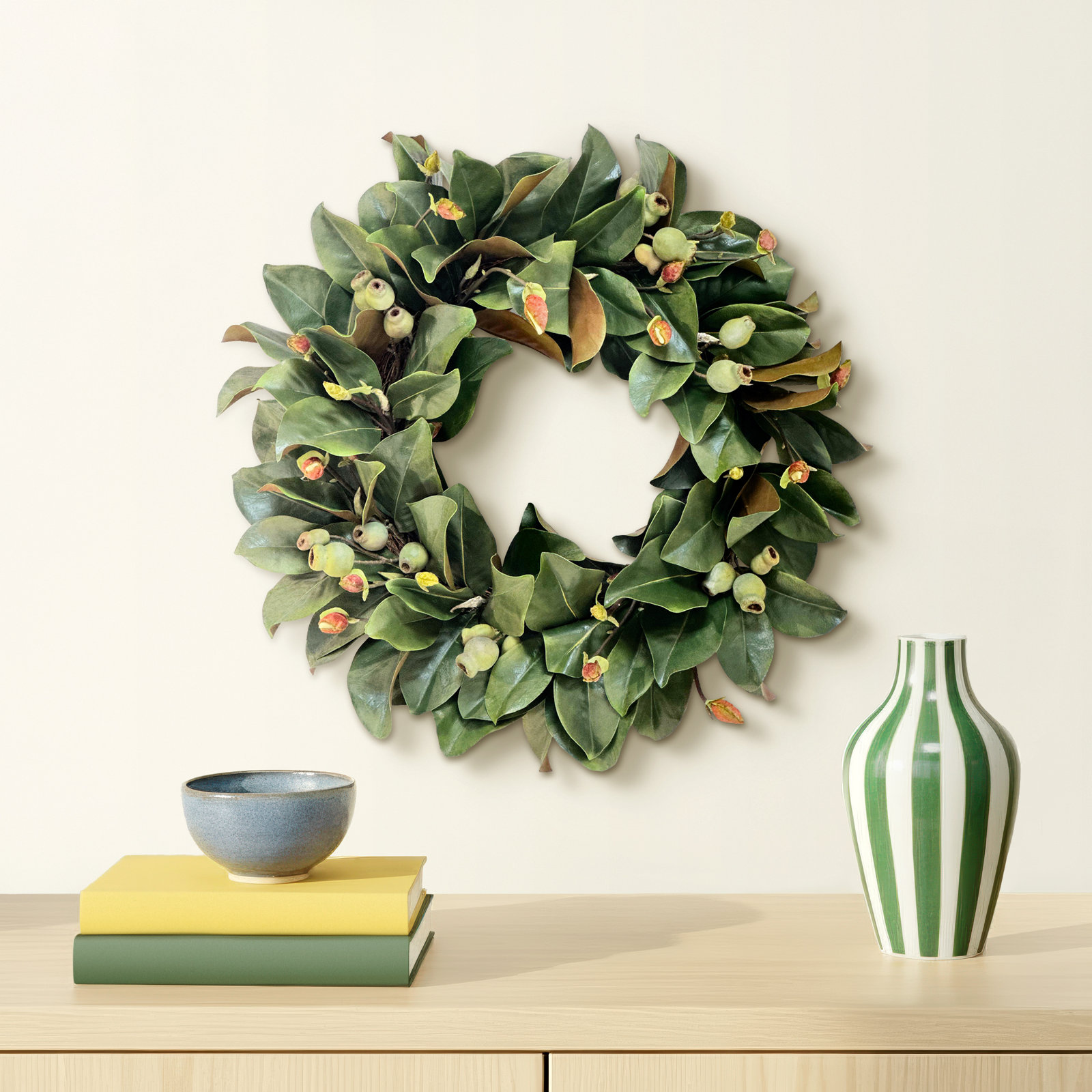 MAGNOLIA LEAF WREATH