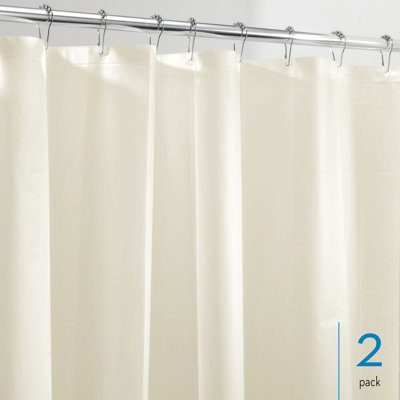 iDesign PEVA Shower Curtain Liner - Set of 2