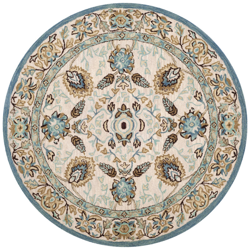 Wangi Hand Tufted Wool Oriental Rug, Round 8'