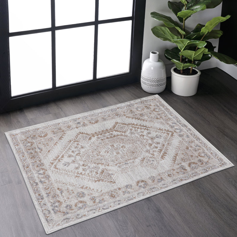 2X3 BordeNon-Shedding Living Room Bedroom Dining Home Office Stylish and Stain Resistant Area Tationna