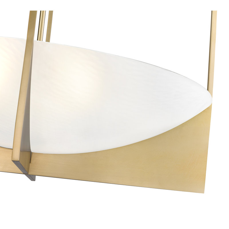 Hoyet 8 - Light Steel Dimmable Urn / Bowl Chandelier, Gold