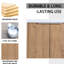 Meuble-lavabo 36 po avec lavabo et armoire latérale - Fermeture silencieuse de porte-2123250305