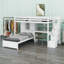 Loft Bed With Built-In Desk And Staircase-122428048