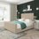Oakley Naples Velvet Upholstered Ottoman Bed Frame