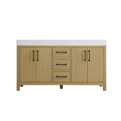 60 inch Double Bathroom Vanity_Traditional_VF60660
