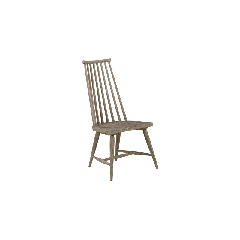 18 " H Rubberwood Solid Wood Side Chair, Gray