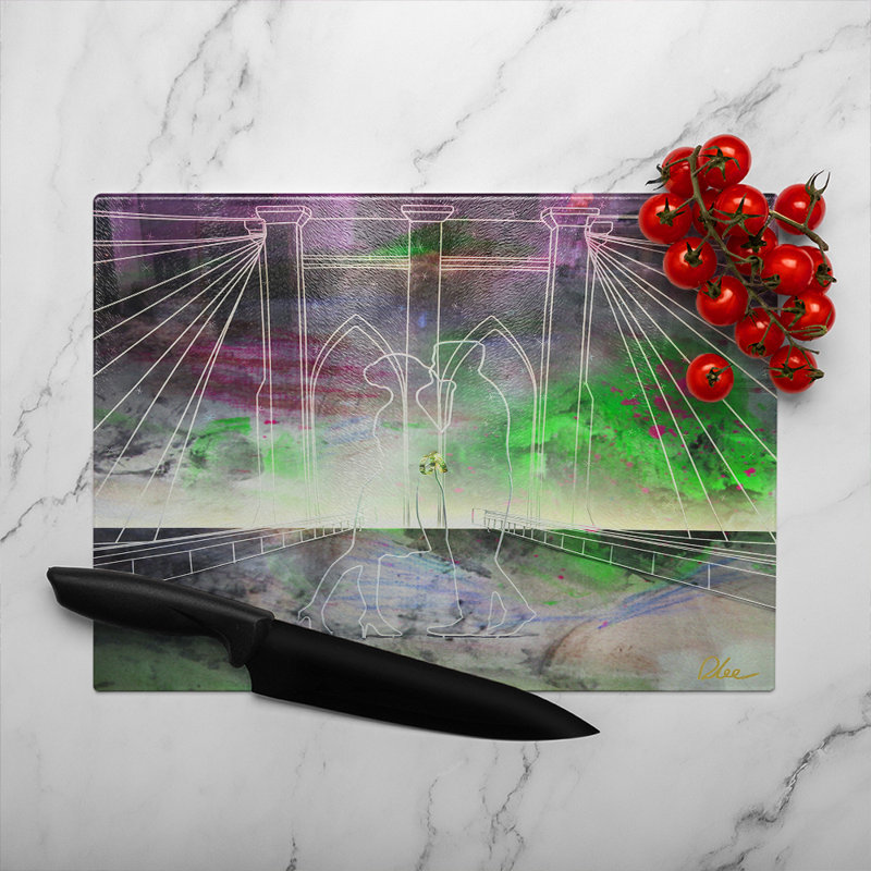 Marry Me Glass Chopping Board