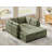 Chenille Upholstered Sectional Sofa Couch With Ottoman-120142310