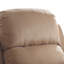Fauteuil inclinable brun avec accoudoirs coussinés