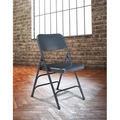 NPS 300 Series Deluxe All-Steel Triple Brace Double Hinge Folding Chair. 8 Pack
