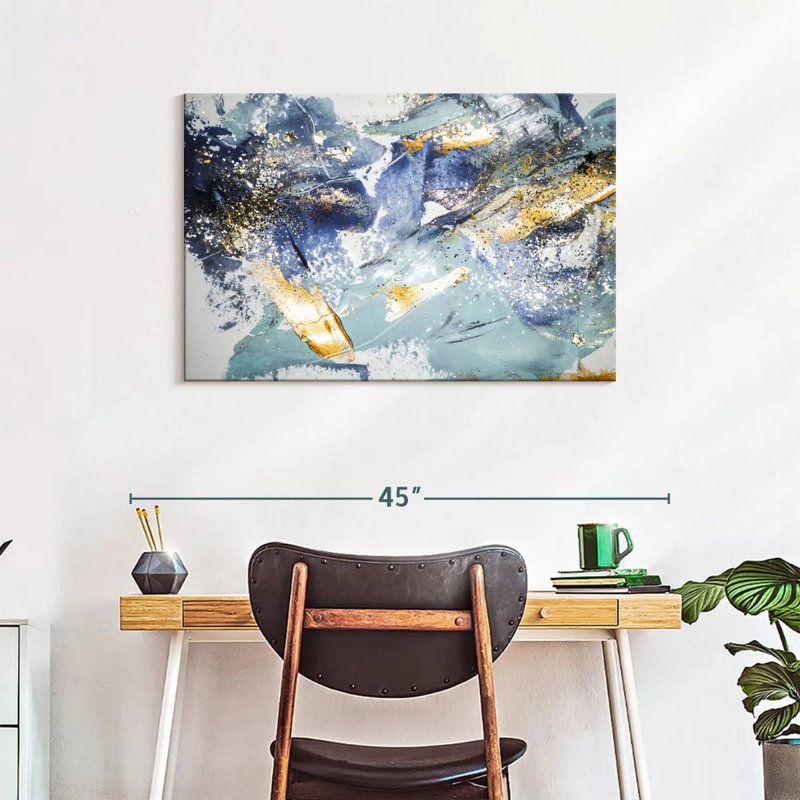 Abstract Glitter Canvas Print, 24" H x 36" W x 1.25" D