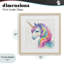 «Enchanted Rainbow Mane», reproduction sous verre encadrée, design by Creative Studio-500509897-500509892
