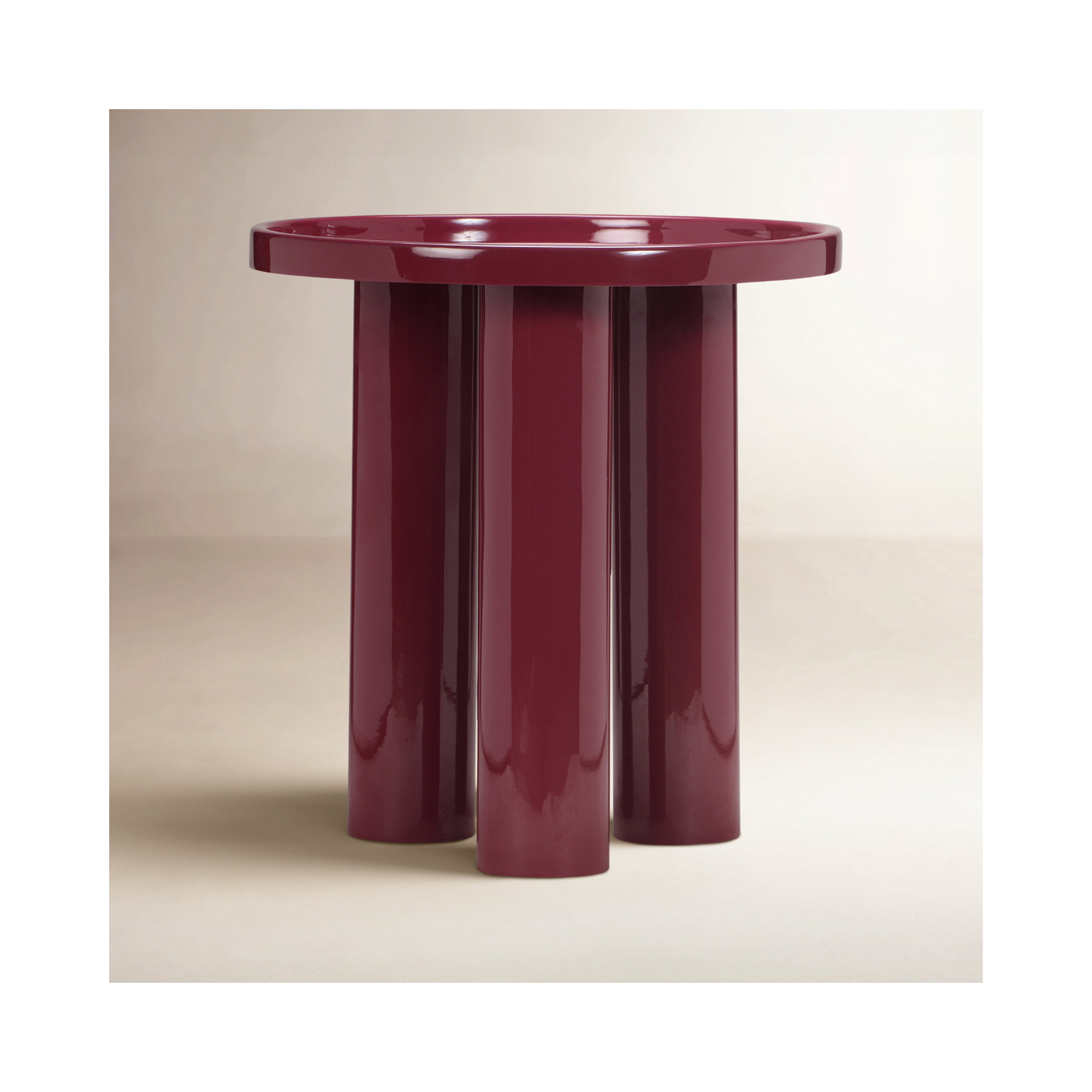 Isthia End Table, Plum