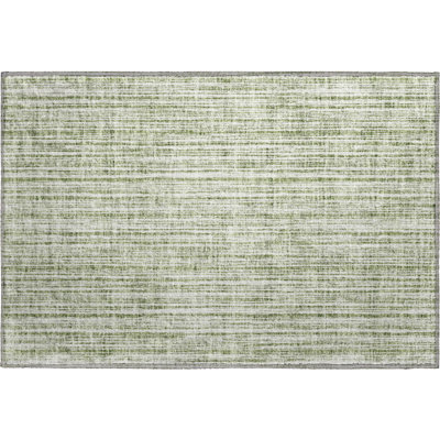 Premium Machine Washable Prisco Green Rug