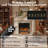 115.5'' W Electric Fireplace With 10-shelf Wood Mantel Surround-814478550