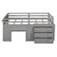 Lit mezzanine simple avec armoire et tablette-707698268