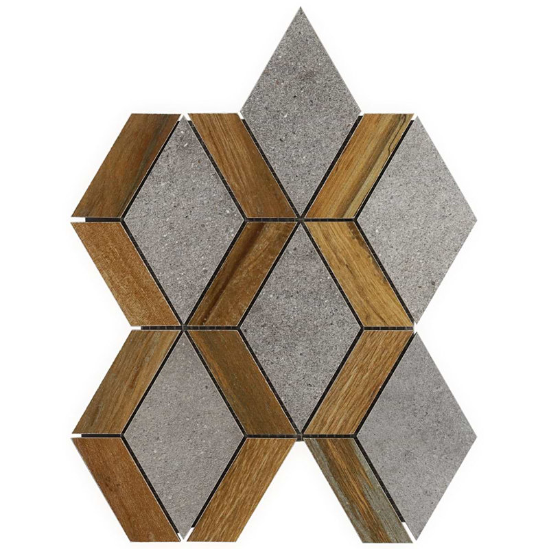 Eternal Diamond Oak Matte Porcelain Mosaic Tile