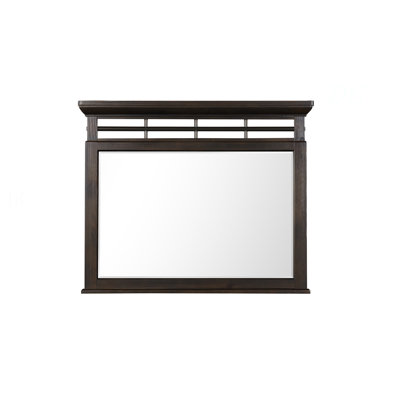 Mirror, Mahogany Finish, Metal Accents