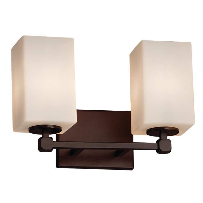 Casson 2 - Light Dimmable Vanity Light, Polished Chrome, Opal