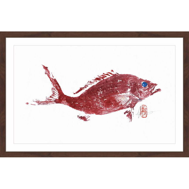 "alignement rouge 2" , reproduction d’art encadrée, H 16 po x l 24 po x P 1,5 po
