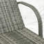Chaise longue en rotin à dossier ajustable, chaise longue d'extérieur avec roulettes, coussin et appui-tête