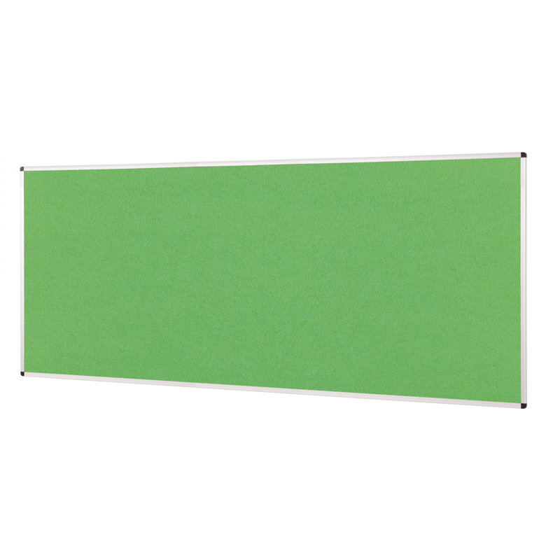 Wall Mounted Bulletin Board, 45 cm H x 60 cm W x 1.2 cm D, Apple green