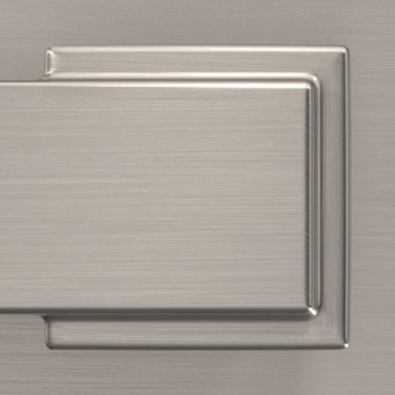 Pêne dormant à cylindre simple, Satin Nickel
