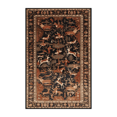 Tapis brun lavable à la machine
