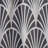 Retro Art Deco Waves I - Mid-Century Curtain - Velvet Room darkening - 1 panel-295064371