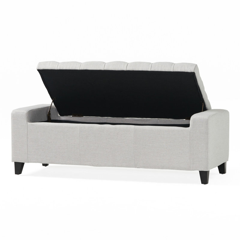 GUERNSEY OTTOMAN, Gris clair