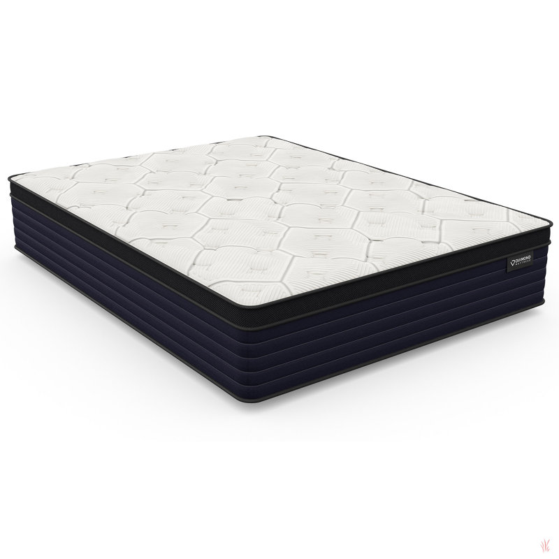 Cleo Cool Copper Ulta Support, mousse à mémoire de forme hybride avec luxueux plateau Euro 14 po, Grand lit