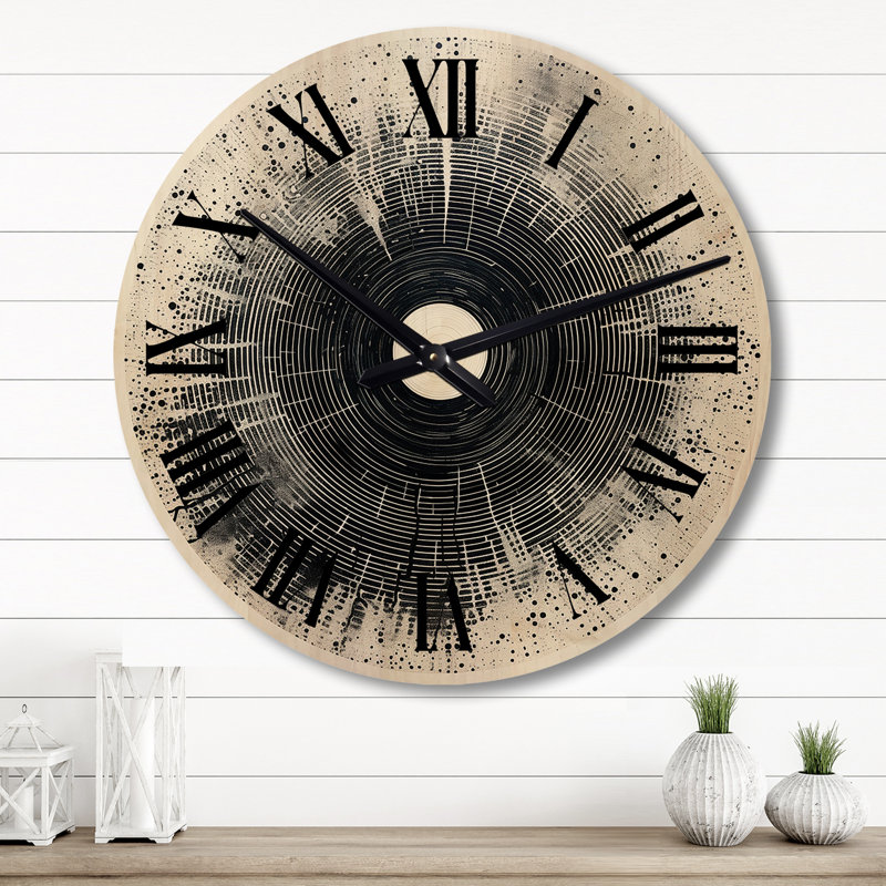 Horloge murale en vinyle, Grand