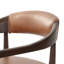 Dane Leather Upholstered Arm Chair-329137597