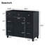 Meuble-lavabo de 36 po avec armoire noire (lavabo non inclus)