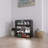 4 Layers Black Shoe Cabinet With LED Light Bluetooth Control