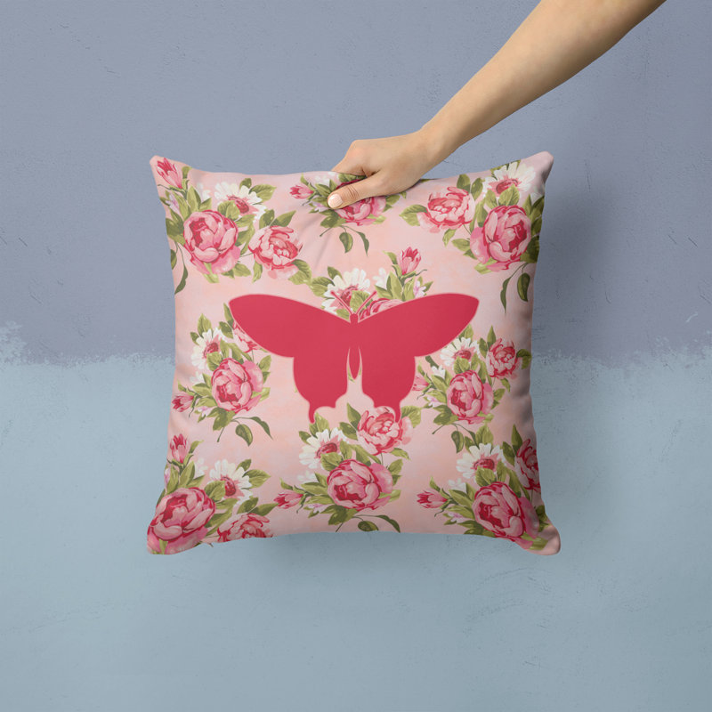  Coussin Butterfly Shabby Elegance, Rose